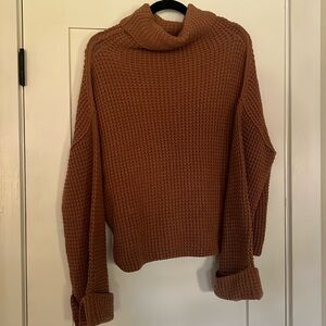 Chunky knit turtleneck sweater